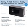 Black Glove Box Holder Wall Mount - Acrylic Disposable Glove