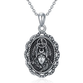 MEIDERBO Lilith Pendant Necklace for women 925 Sterling Silver Lilith Sigil Jewelry for Birthday Christmas