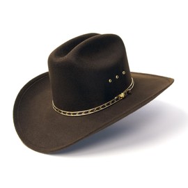Western Express Faux Felt Finish Cowboy Hat - Cattleman Style with Stylish Gold Hat Band | Kids' Cowboy & Cowgirl Hat