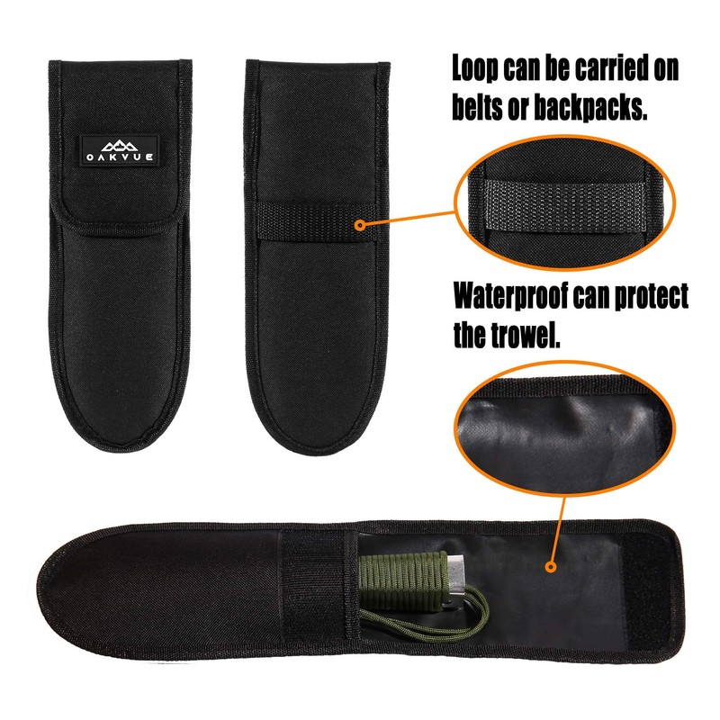 OAKVUE Backpacking Trowel – Lightweight Shovel for Camping, Hiking, Backpacking,