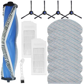 KiimSin KiimSin Ersatzteil f??r Ecovacs Deebot N20 Pro Plus / N20 / N20 Plus Staubsauger roboter Zubeh?r,1 Hauptb??rste + 2 HEPA Filter + 6 Wischt??cher + 4 Seitenb??rsten + B??rste