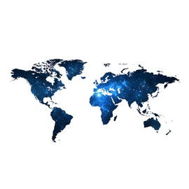 Baoblaze STARTIST World Map Decal,World Map Kids Wall Stickers, Modern,3D World Map Wall Stickers Decor Murals for Kids,Nursery Dorm