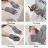 Beurlike Fingerless Gloves Half Finger Gloves for Men and Women