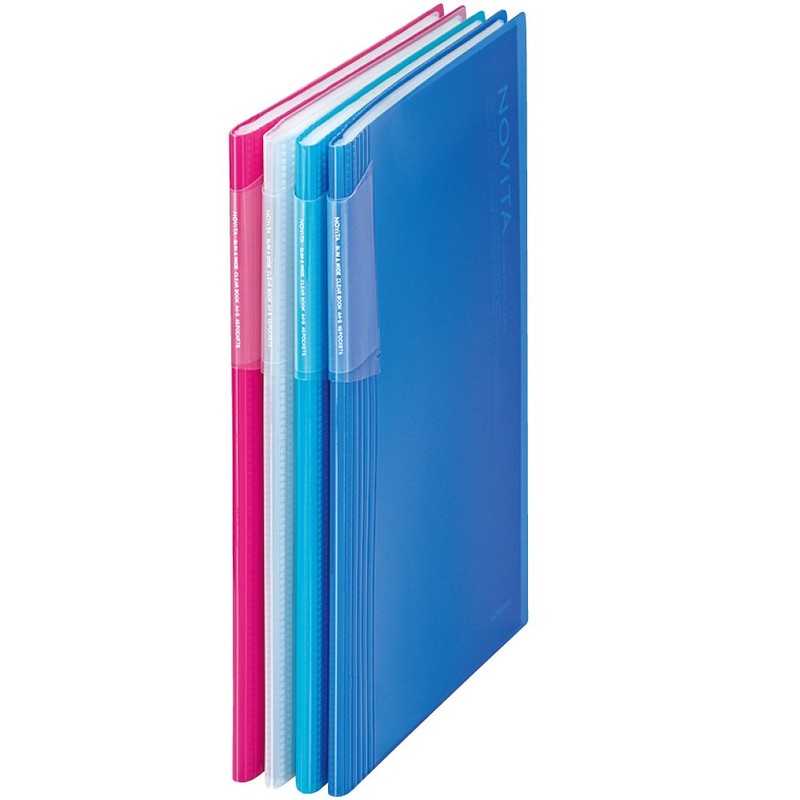 Kokuyo Clear File Noviita A4 Size 40pocket - LIght Blue