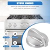 Homesweet WB03T10325 Cooktop Burner Knobs - Compatible with GE JGP329SET1SS,