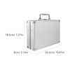 minkissy Aluminum Briefcase Tool Storage Box Lightweight Portable Multi-functional Aluminum
