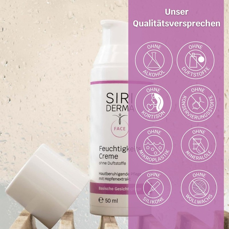 SIRIDERMA Moisturising Cream Basic Face Care for Sensitive Skin Also