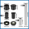 A ABSOPRO Front Upper and Lower Control Arm Bushings Kit