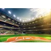 BELECO 9x6ft Fabric Baseball Backdrop Baseball Field Stadium Photography Backdrop