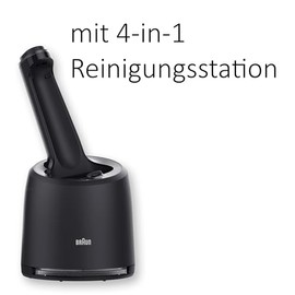 Braun Series 5 Elektrorasierer f√ºr Herren, Nass- und Trockenrasur, Turbo und Standard Modus, Wasserdichter Folienrasierer, Made in Germany, Mit Clean & Charge Reinigungsstation, 52-B7000cc, Blau