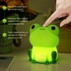 Kakalote Cute Frog Night Night,Soft Silicone Sleeping Night Lamp,Dimmable Timer