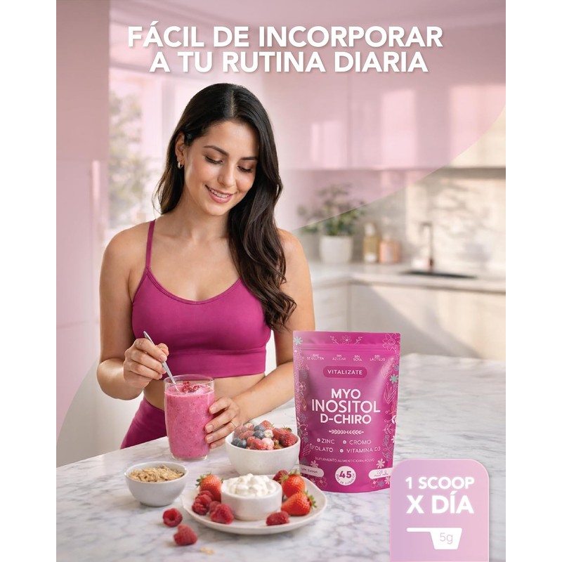 Myo Inositol & D-Chiro Inositol 40:1 4000mg Powder – Folate,