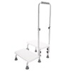 Heavy-Duty 2-Step Stool with Handle for Elderly - Non-Slip Bedside