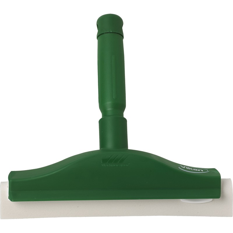 Vikan 77512 Squeegee,Fixed Head,Bench,10",PP/RB,Green
