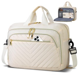 Laptop Bag for Women 17.3 Inch Laptop Briefcase Large Capacity Computer Shoulder Bag Professional Laptop Case for Business Work