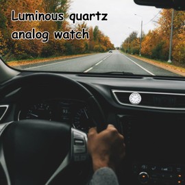 Car Dashboard Clock - Analog Car Clock | Automotive Replacement Clocks Quartz, Stick On Clock for Car Dashboard Boat Puchen