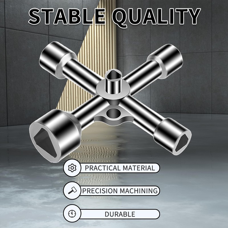 Triangular Key, Wheelie Bin, Universal Control Cabinet Key, Multifunctional Triangle