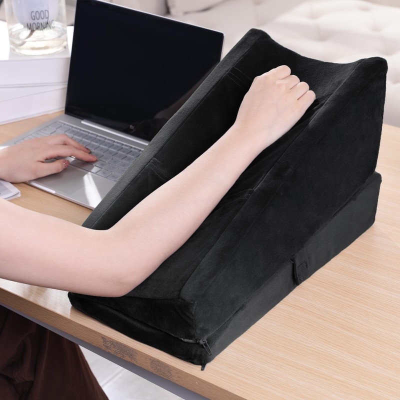 BALAPET 2-in-1 Adjustable Arm Elevation Pillow with Pockets, Ergonomic Wedge