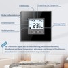 CNBINGO Flush-Mounted Digital Thermostat with Crystal Glass Frame for Drive