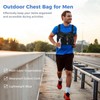Epicover Outdoor Chest Bag for Men, Multi-pocket Chest Pack, Breathable