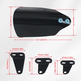 FWXEOZ Motorcycle Handguards for Touring Street Road Glide/Softail Street Bob 114 FXBBS/Low Rider ST 117 FXLRST 2007-2024 Handlebar Handguard Upgrade Bracket