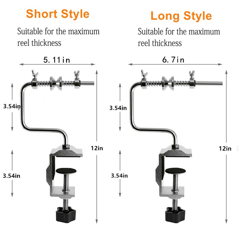 Croch Fishing Line Spooler System Adjustable Protable Fishing Line Winder
