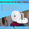 16 Pieces 19 mm 3/4 Inch Drawer Rollers Plastic Drawer