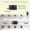 Wireless Remote Light Switch,No Wiring, AC 110V Wireless Wall Switch