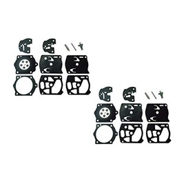 Carburetor Repair/Rebuild Kit Replaces Walbro K10-WS For Partner A55 F55 F65 P55 P70 P700 Stihl 042 048 058 075 078 (Pack of 2)