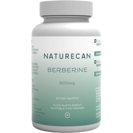 NATURECAN Berberine Capsules - 500 mg Berberis Extract per Serving - Pack of 60 - Vegan, Vegetable & No Additives - 2-Month Supply - Made in Europe