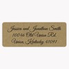 60ct - Wedding Invitation Return Address Kraft Labels, Wedding Invitation