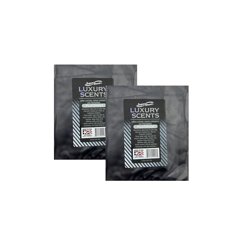 Jenray Products Super Sheet Large, Luxury Scents Platinum Car Air
