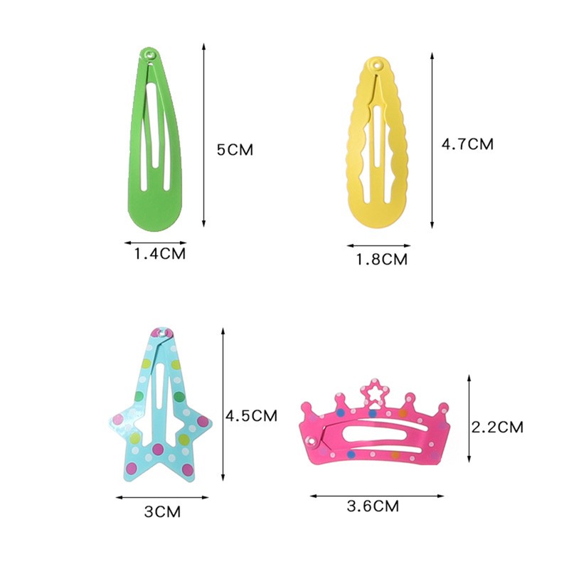 Children's Hair Accessories Colorful Hair Cards Set Bangs and Seaside