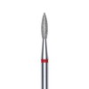 STALEKS PRO Nagelhautfräser-Set, 3-teilig, 2,1 x 0,8 mm, Flammenform (feine