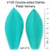 Dahlia Double-sided Petal Veiner Molds