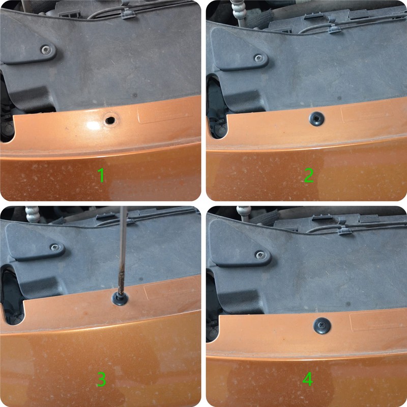 120 Pieces Plastic Car Retainer Clips,Nylon Car Fasteners Rivet Clips