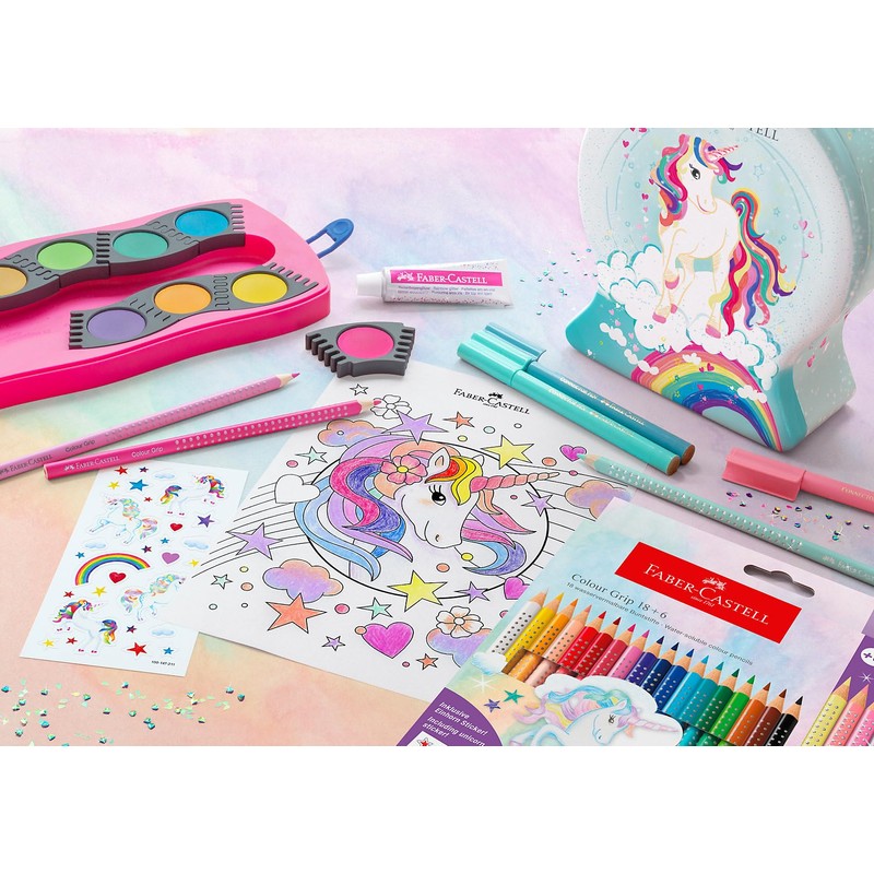 Faber-Castell Fibre-tip pen Connector Snow Globe Tin - Unicorn Design