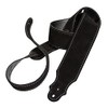 Franklin Strap 2.5" Suede with Leatherette Backing Guitar Strap Black/Silver