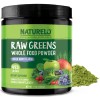 NATURELO Raw Greens Superfood Powder - Mixed Berry - Boost