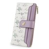 AdiStylinno Womens Wallet, Large Capacity Long Thin Ladies Wallet, PU