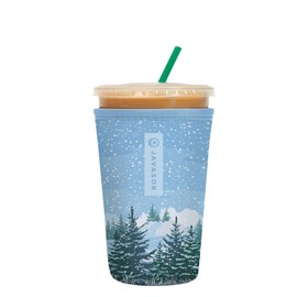 Sok It Java Sok Iced Coffee & Cold Soda Insulated Neoprene Cup Sleeve (Winter Wonderland, Medium: 22-28oz)