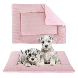 BVAGSS Dog Bed Small Dogs Reversible, Cool and Warm Mats Dog Cushion, Washable Dog Mat for Small Medium Large Dogs XH080 (45 x 33 cm, Pink)
