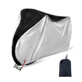 Doyime Bicycle Cover, 78.7 x 27.6 x 43.3 inches (200 x 70 x 110 cm), Bicycle Rain Cover, Electric Bicycle Cover, Waterproof, Thick, Tear-Resistant, Double Sewing, Anti-Theft, Windproof Buckle, Rain