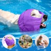 Waterproof Dog Ear Caps, Adjustable Pet Shower Wrap with Clear
