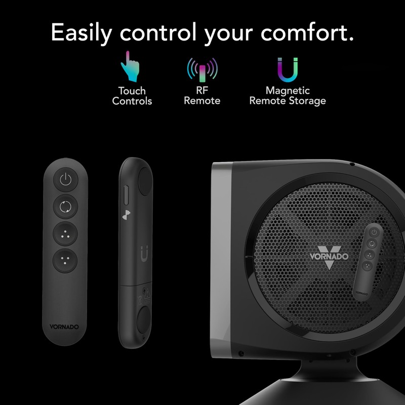 Vornado STRATA 8T Oscillating Table Fan with Remote, Energy Efficient