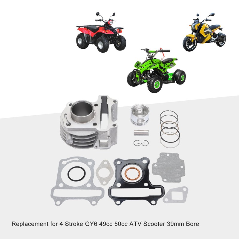 GOOFIT Cylinder Kit for 4 Stroke GY6 49cc 50cc ATV
