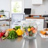 H.JSS WDJS 24 Oz Round Glass Food Storage Container, 3