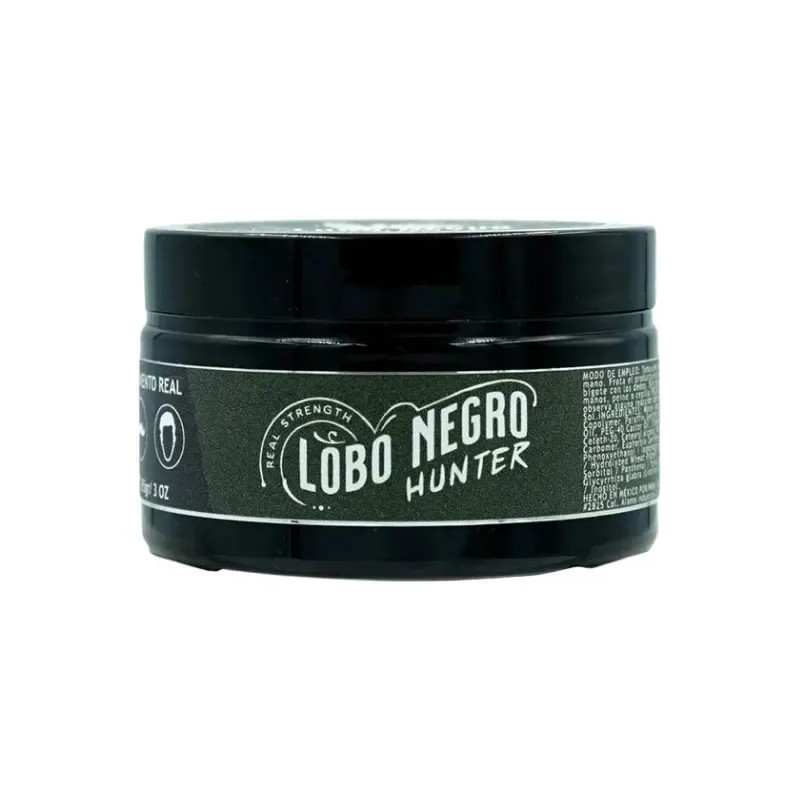 Cera Modeladora Mate Lobo Negro Hunter Cabello, Barba 85g