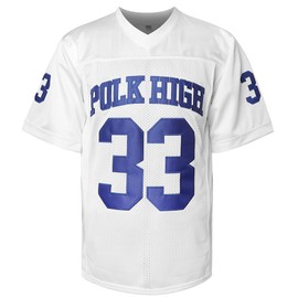 33 AL Bundy Football Jersey, Blue Shirt 90S Hip Hop Clothing Party(White, Medium)