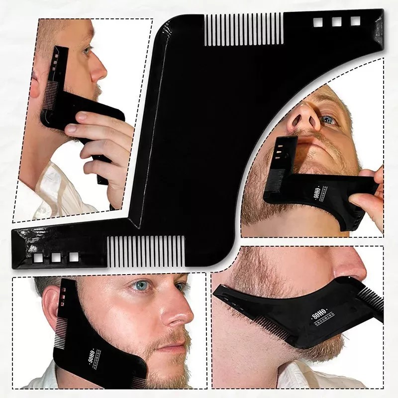 Veraly Peine Plantilla Diseño Moldeado Barba Bigote Afeitado Barber